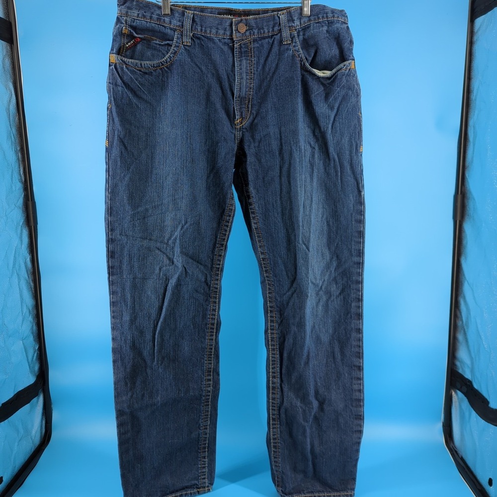 Ariat FR Jeans Men's 40x36 Blue M3 Loose Straight CAT 2 Flame Resistant Work